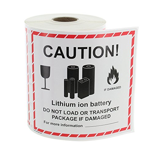 LabelValue.com | Lithium Ion Battery Handling Labels - 300 Labels/Roll