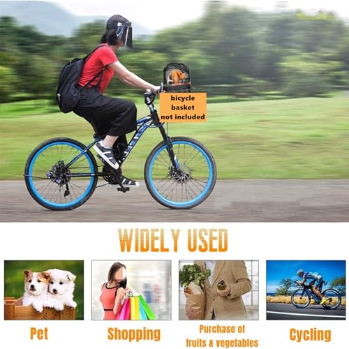 Abdeckung für Hundefahrradkörbe Fahrradkorb Hund Schutzhülle Atmungsaktiv Abnehmbare Haustierabdeckung für Fahrradkorb Fahrrad Lenkerkorb Hunde Katzen 29x24 cm