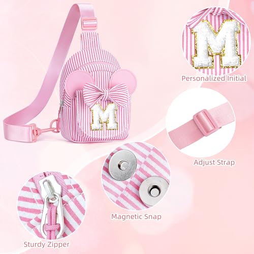 Image of YOOLIFE Birthday Gifts for Kids Girls, Initial Sling Bag Purse for Girl Kid | 2 3 4 5 6 7 Year Old Girl Birthday Gift, Gifts for Kids Girls, Initial Crossbody Bag, Purses for Toddler, Gifts for Toddler
