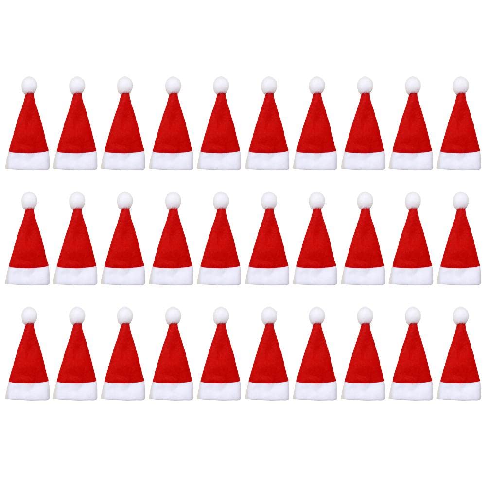 12-teiliges Weihnachtsflaschen-Set – Mini-Mützen & Schals, Zur Dekoration Von Weinflaschen, Besteck Oder Süßigkeiten