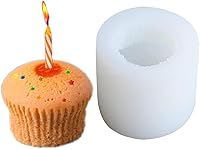 Vista 1 de Moldes de silicona para velas, moldes de velas de cupcakes para hacer velas, moldes de jabón de silicona 3D, molde de silicona para hornear, vela