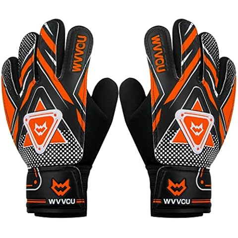 WVVOU Goalkeeper Gloves for Kids Youth, Soccer Goalie Gloves with Double Protection, Anti-Slip Soccer Gloves, Super Grip Cover