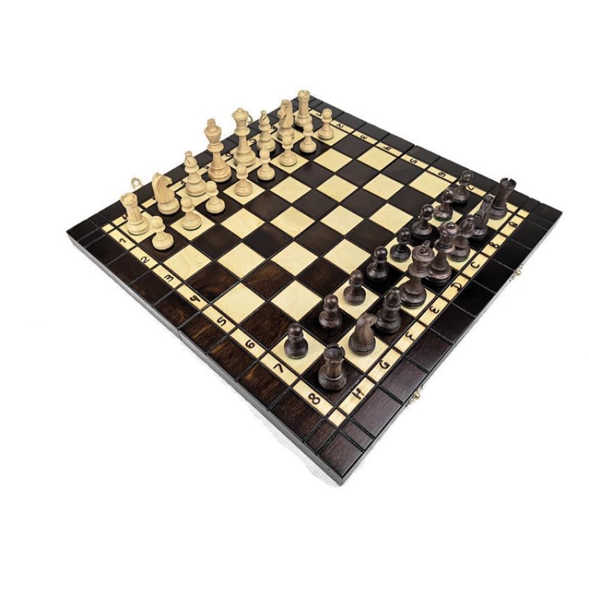 Juego de ajedrez 3 en 1 + damas + backgammon juego grande 40 x 40 cm
