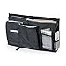 YOUSHARES Organisateur de Lit - 8 Poches Sac de Rangement Suspendu de Chevet avec Sangle pour Telephone Mobile, Tablette, Livres, Mouchoir, Ideal pour Lit, Dortoirs, hôpital, Caddy (Noir)