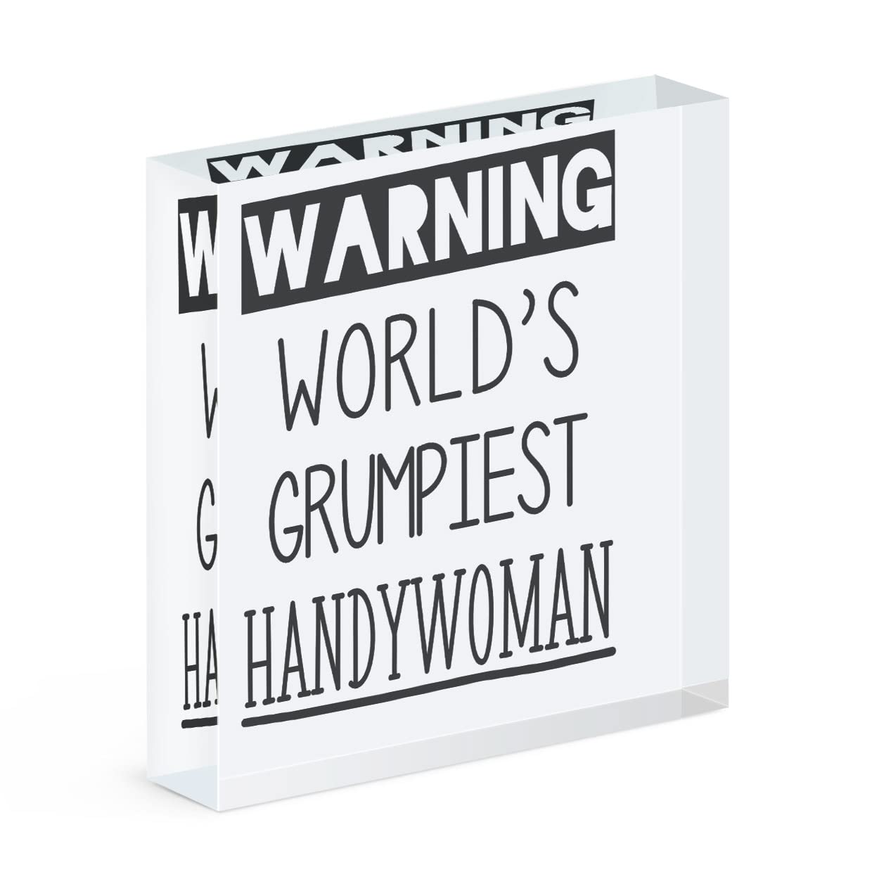 Handywoman cadre photo acrylique pour décorer l'atelier de bricolage