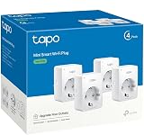 Tapo P100 WLAN Smart Steckdose 4er Pack, Smart Home WiFi Steckdose, Alexa Zubehör, funktioniert mit Alexa, Google Home, App gesteuert, Sprachsteuerung, Fernzugriff, Kein Hub notwendig - 1