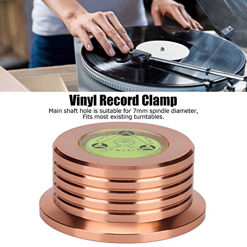 Poids de Disque en Métal, Stabilisateur de Disque de Platine, Stabilisateur de Disque en Aluminium, avec Niveau à Bulle, pour éliminer les Vibrations, pour Lecteurs de Disques Vinyles LP(Or rose) - Les Beatles, Paul McCartney, John Lennon, RIngo Starr, George Harrison Poids de Disque en Métal, Stabilisateur de Disque de Platine, Stabilisateur de Disque en Aluminium, avec Niveau à Bulle, pour éliminer les Vibrations, pour Lecteurs de Disques Vinyles LP(Or rose) – Image 3