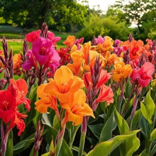 Carbeth Plants Canna 3 x Bare Root Mix - Brilliant, Mrs Okla