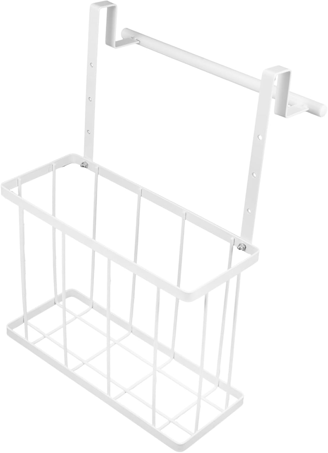 Cabinet Door Organizer Wire Basket Towel Bar for Kitchen Bathroom and Cabinet Storage