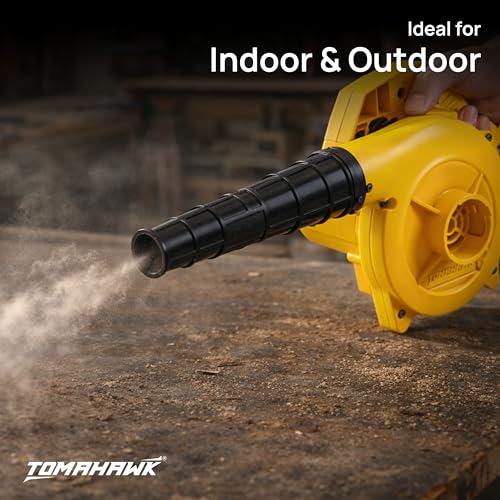 Image of TOMAHAWK T80 Electric Blower - Professional Air Blower - 16500rpm 600W Air Blower Machine - for Cleaning Dust at Home, Office, Car | Leaf Blower for Home, Workshop & Professional Use