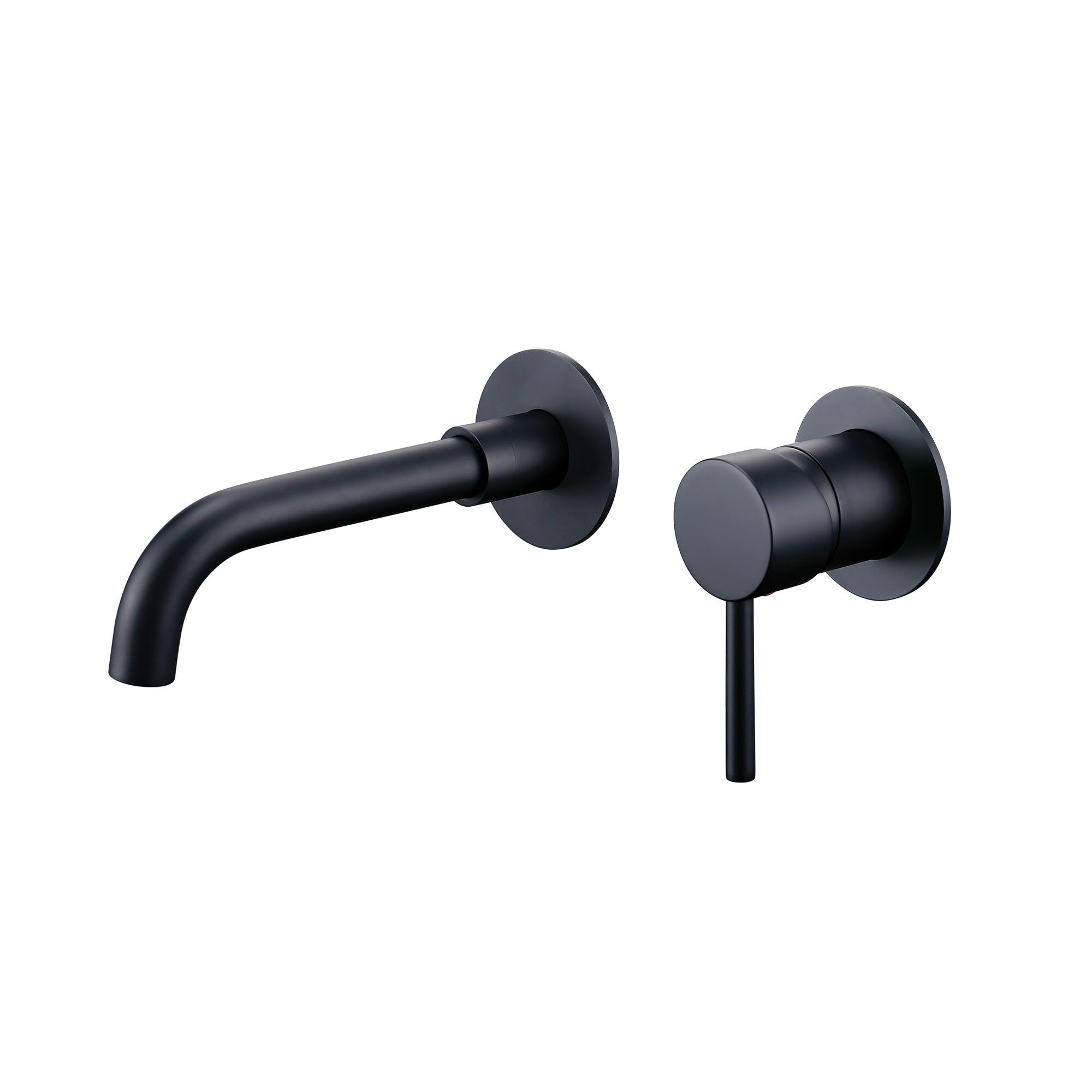 Robinet de salle de bain blanc mitigeur mural pour vasque design et ambiance spa relaxante