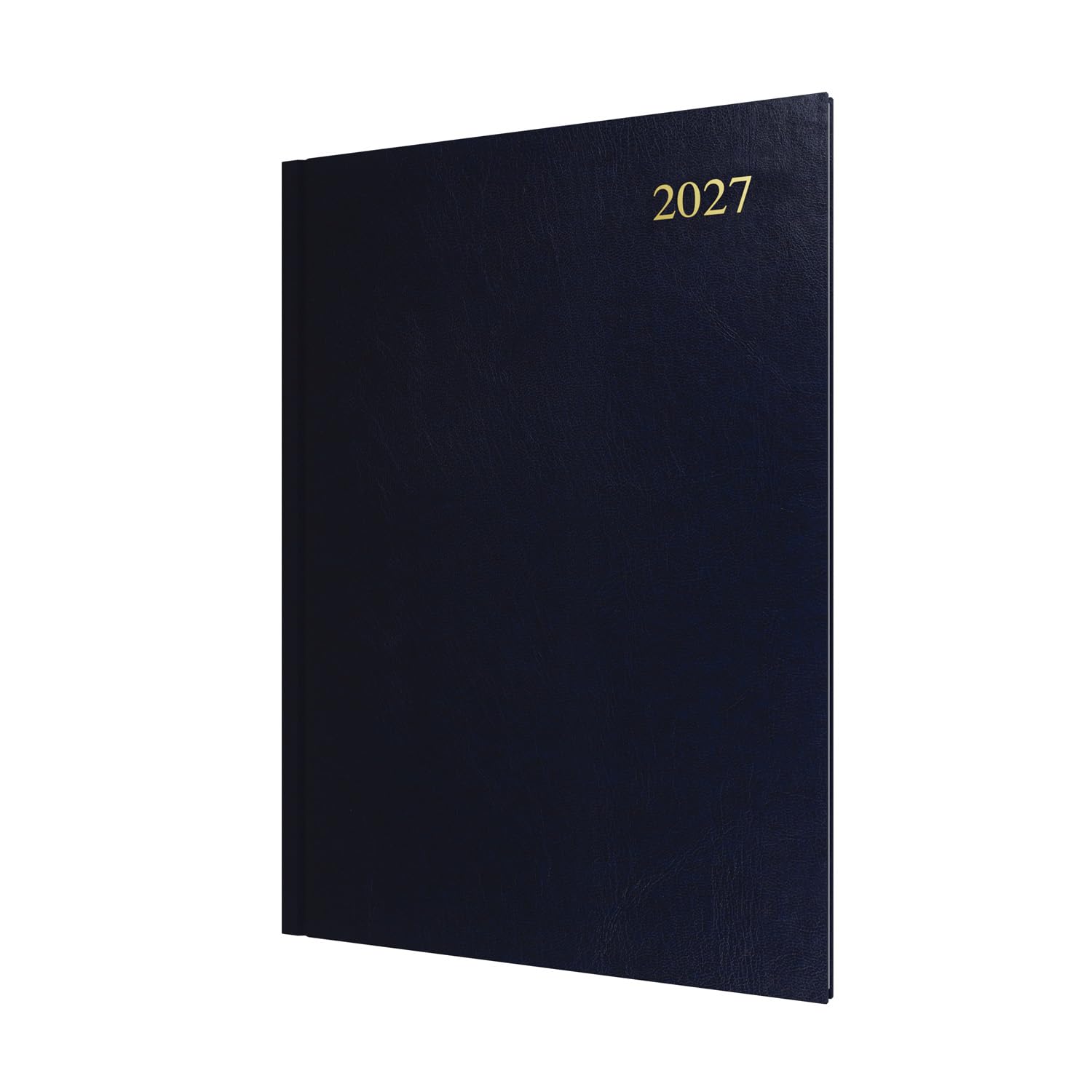 2027 Calendar Year Planner - 12 Month A4 Week-to-View Diary - Hard Cover in Dark Blue - Collins Debden Essential Range (ESSA43.65-27)