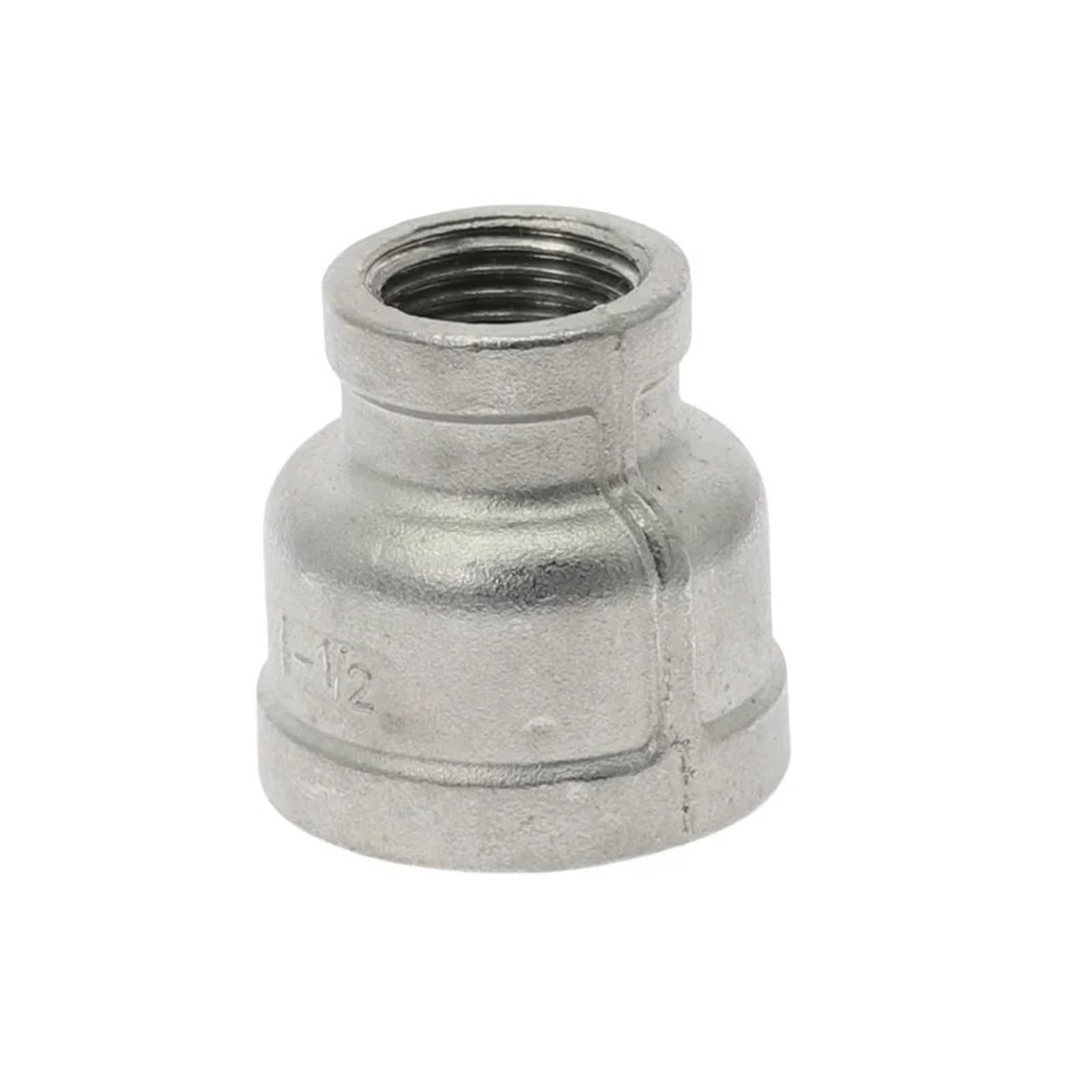 YAKUFAST 1/8" 1/4" 3/8" 1/2" 3/4" 1" 1-1/4" 1-1/2" BSP Female to Female Thread Reducer 304 Stainless Steel Pipe Fitting Connector Adpater(3-1/2"_Female to Female)