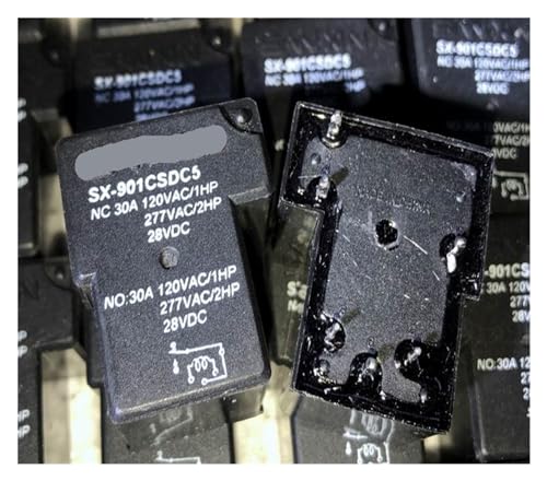 Relé de 30A SX-901CSDC5V para evitar sobrecargas en automatización