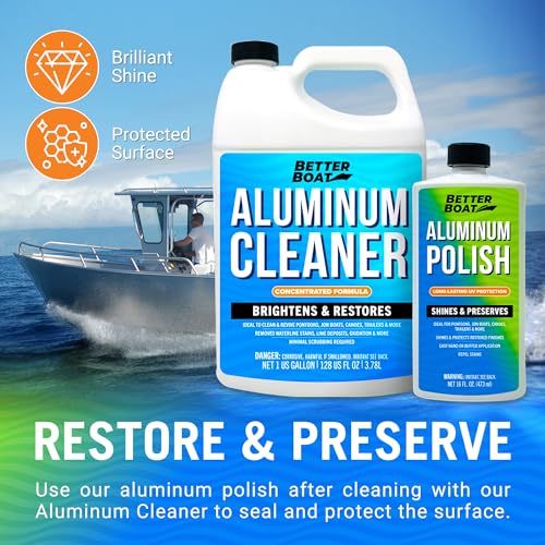 Image of Marine Aluminum Polish, Boat, Pontoon, Jon, and Canoe, Aluminum Restorer