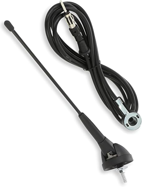 Krótka antena 19 cm pełna wymiana kabla AM/FM radio samochodowe stereo kompatybilne z Alfa Romeo Fiat Lancia Peugeot (PSA) Dacia Opel AM/FM pasywna