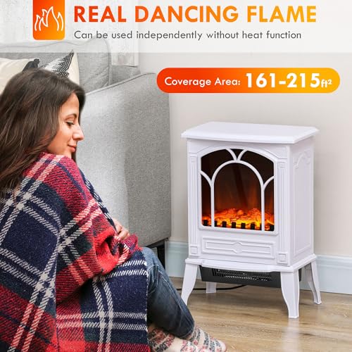 Homcom US820-215V82WT0131 22 Inch Free Standing Electric Fireplace Stove thumb #2