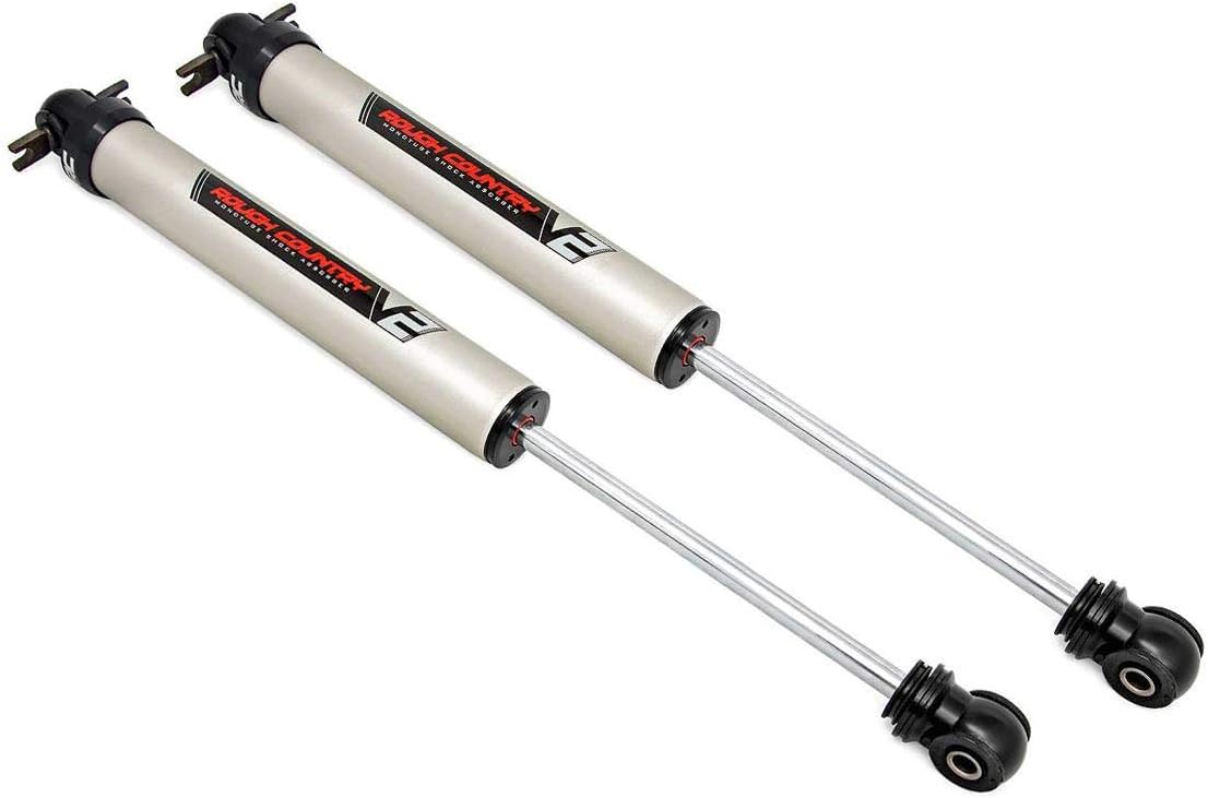 Rough Country 0-3" V2 Monotube Rear Shocks for 07-18 Jeep Wrangler JK - 760752_A