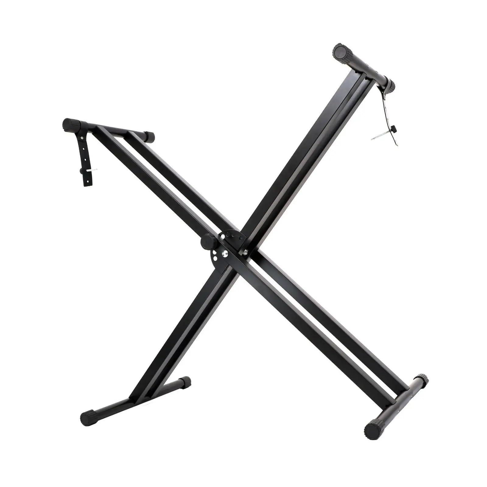 Zymjzbetic Black Keyboard Stand Piano Keyboard Stand Collapsible