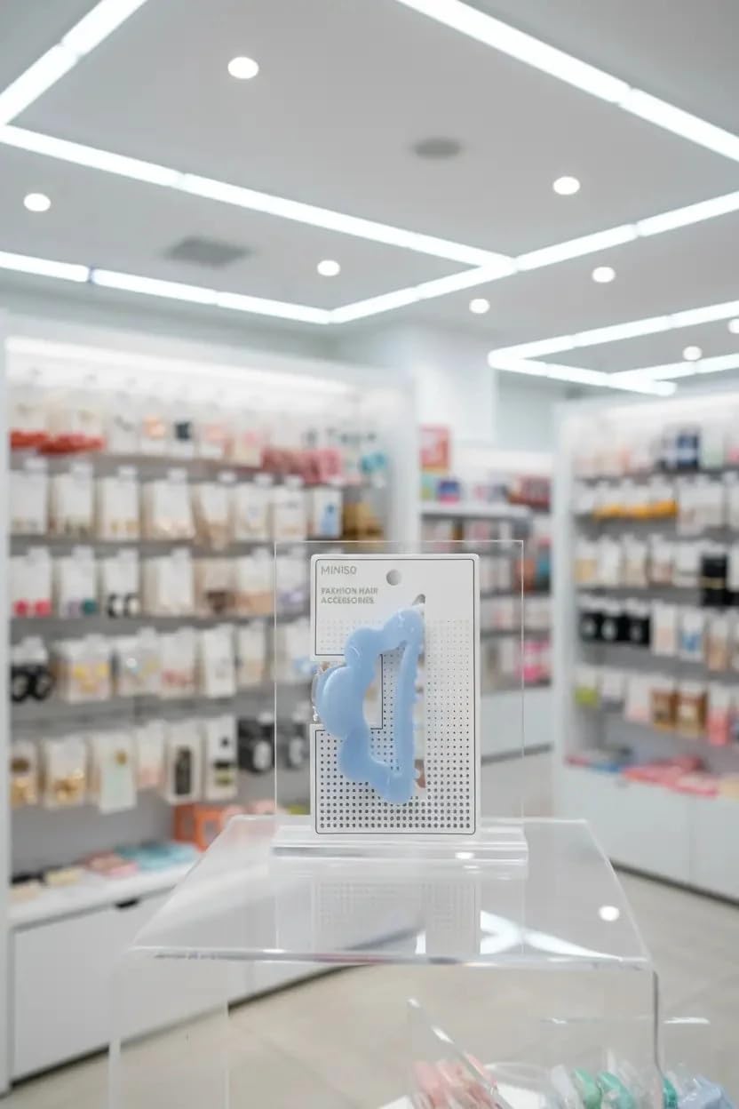 Miniso Kadın Selüloz Asetat Saç Klipsi, Standart, 2019480810106, Renkli