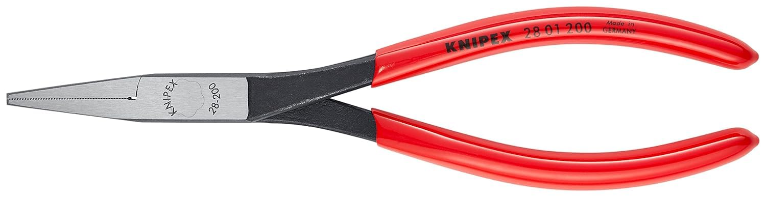 KNIPEX Szczypce płaskie montażowe z tworzywa sztucznego, powlekane 200 mm, 28 01 200