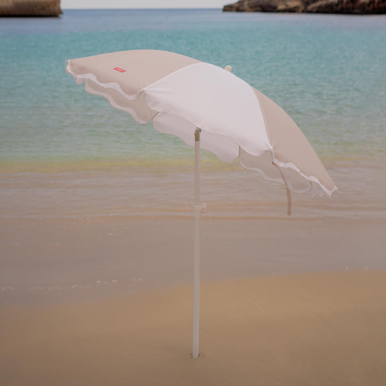 Flamingueo Ombrellone da Spiaggia, Giardino, Piscina, Altezza e Orientamento Regolabile, Protezione UPF 50+, Poliestere, Borsa per il Trasporto, 210 x 160 cm