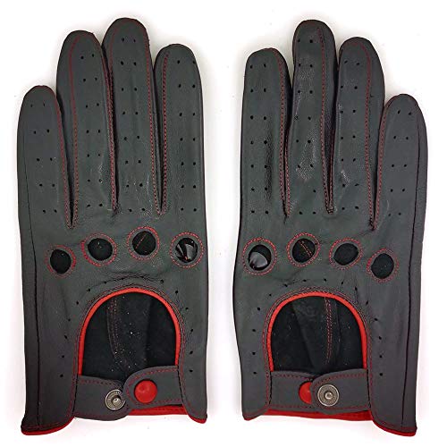 ZLUXURQ Damen Retro Weiche nd Dünne Ausgezeichnete Lammfell Leder Qualität Touchscreen Fahrhandschuhe - Image 3