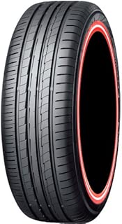 ヨコハマ BluEarth AE50 185/65R15 カスタムプリント赤白赤ライン 4本セット