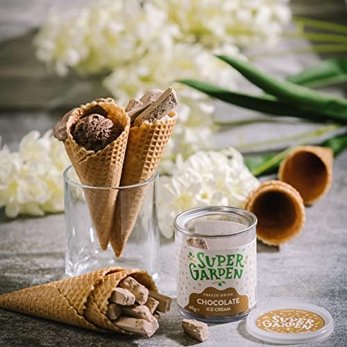 Lody Czekoladowe Freeze Dried - Limitowana Edycja Freeze Dried Candy - Smakowite i Pyszne Jedzenie Astronautów i Słodycze Liofilizowane od Super Garden (40g)