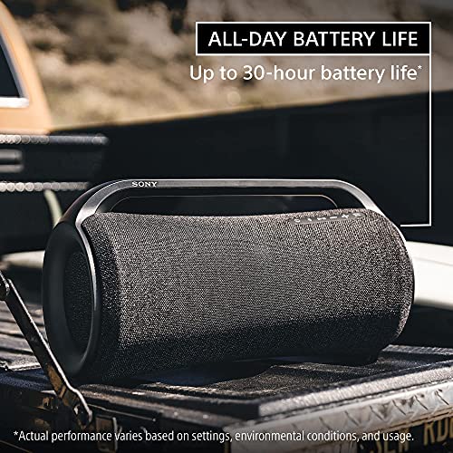 Sony-SRS-XG500-X-Series-Wireless-Portable-Bluetooth-Boombox-Party-Speaker-with-Big-Powerful-Sound-IP66-Water-resistant-and-Dustproof-30-Hour-Battery-LED-Ring-Lighting-for-Home-and-Outdoor