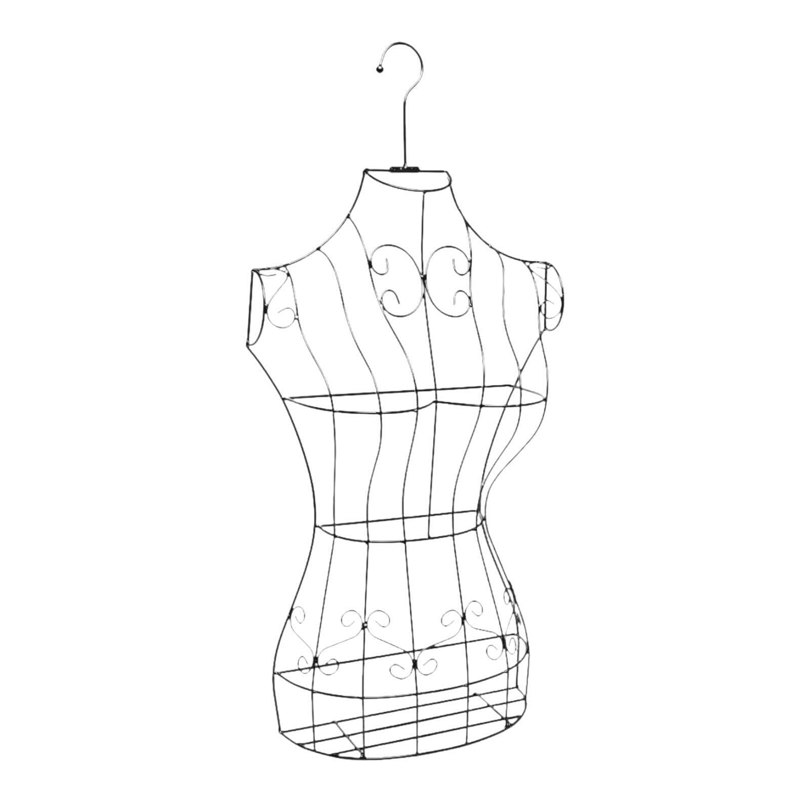 Cydzsra Women's Hanging Half Body Torso Mannequin Iron Mannequin Simple To Sturdy Fits Any Display Needs And Is Convenient To In Different Occasions And