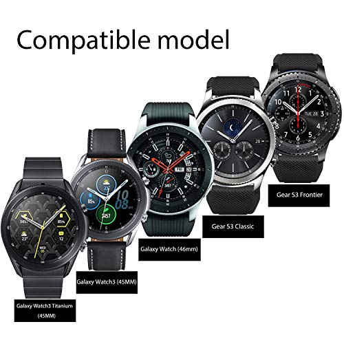 Fantek Band For Samsung Galaxy Watch 3 45Mm / Galaxy Watch 46Mm / Gear S3 Watch, 22Mm Silicone Sport Quick Release Replacement Strap For Moto 360 2Nd Gen 46Mm/ Pebble Time Steel, Midnight Blue #TOP4