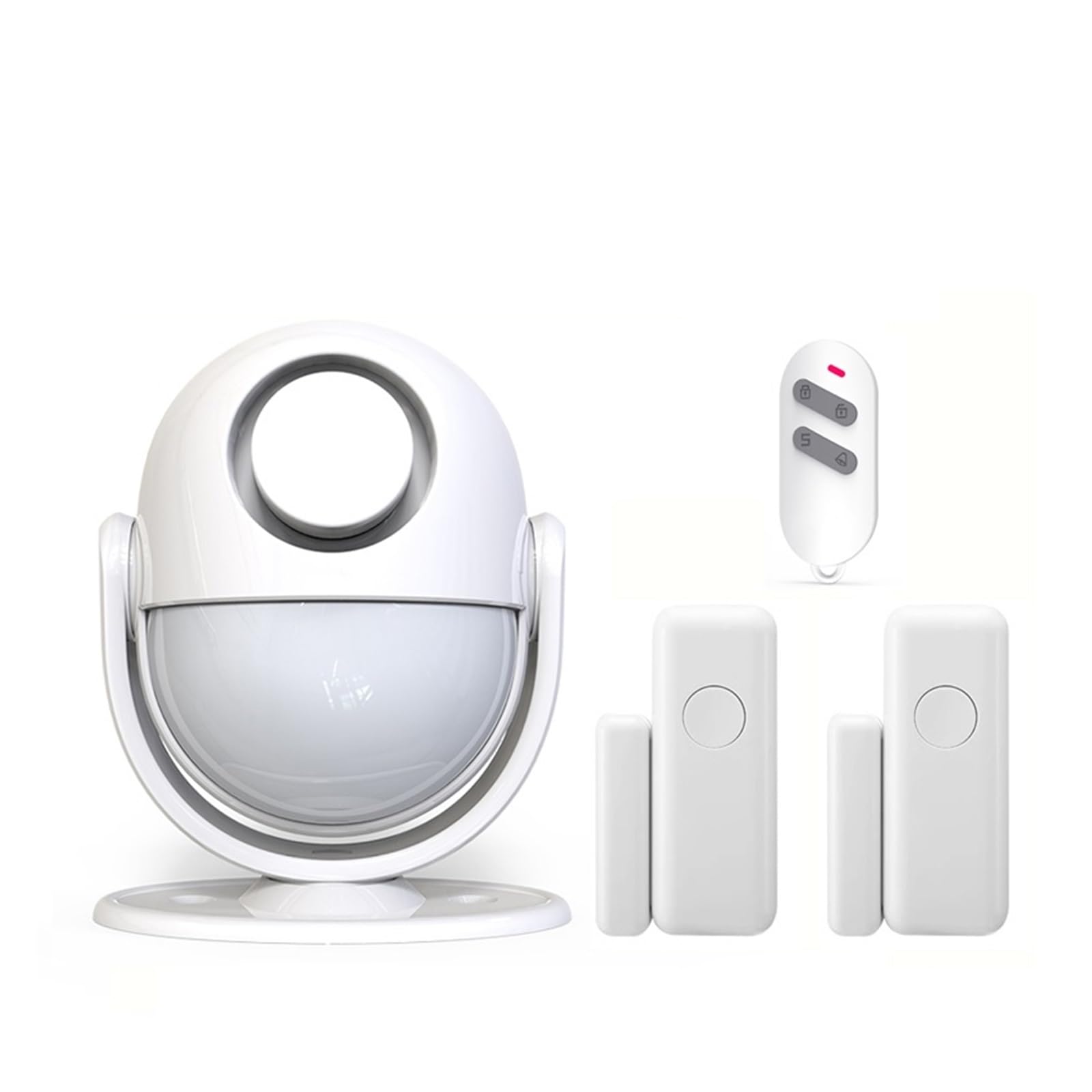 Sistemi Allarme Casa Wifi Smart Home Security di allarme 120dB Funziona con RF433 Rilevatore PIR Sensore porta Life App Antifurto(KIT 2)