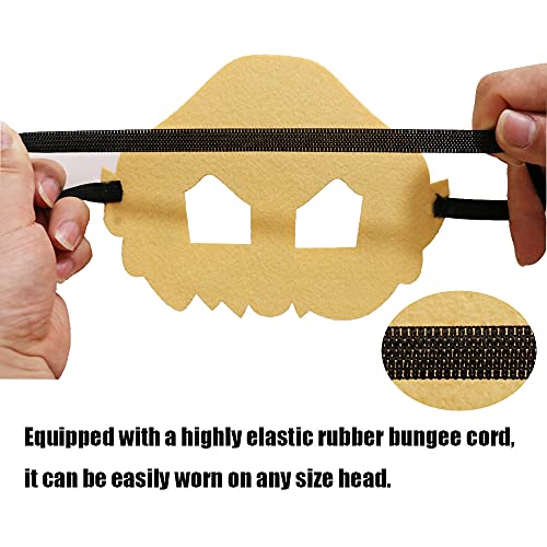 Nuoman 12 Pack Felt Masks Kids Themed Party Supplies For Party Favors For Cartoon Masks Boys Girls Birthday Gift Soft Felt With 12 Different Types #TOP1