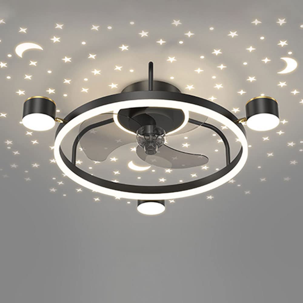 Ventilateur de plafond avec lumière pour chambre de fille et enfant