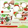 Chivertion 48 Pcs Christmas DIY Paper Cutouts Xmas Bulletin Board Decoration with Photo Space Santa Cutouts Cartoon Decoration for Xmas Holiday DIY Photo Craft Party Supplies #2