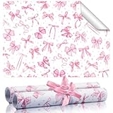 BBTO 20 Sheet Fragrant Drawer Liners for Dresser Scented Cabinet Paper Liners for Shelves 15.8 x 22 Inches Non Adhesive Drawer Paper Mats for Home Shelf Close(Bow)