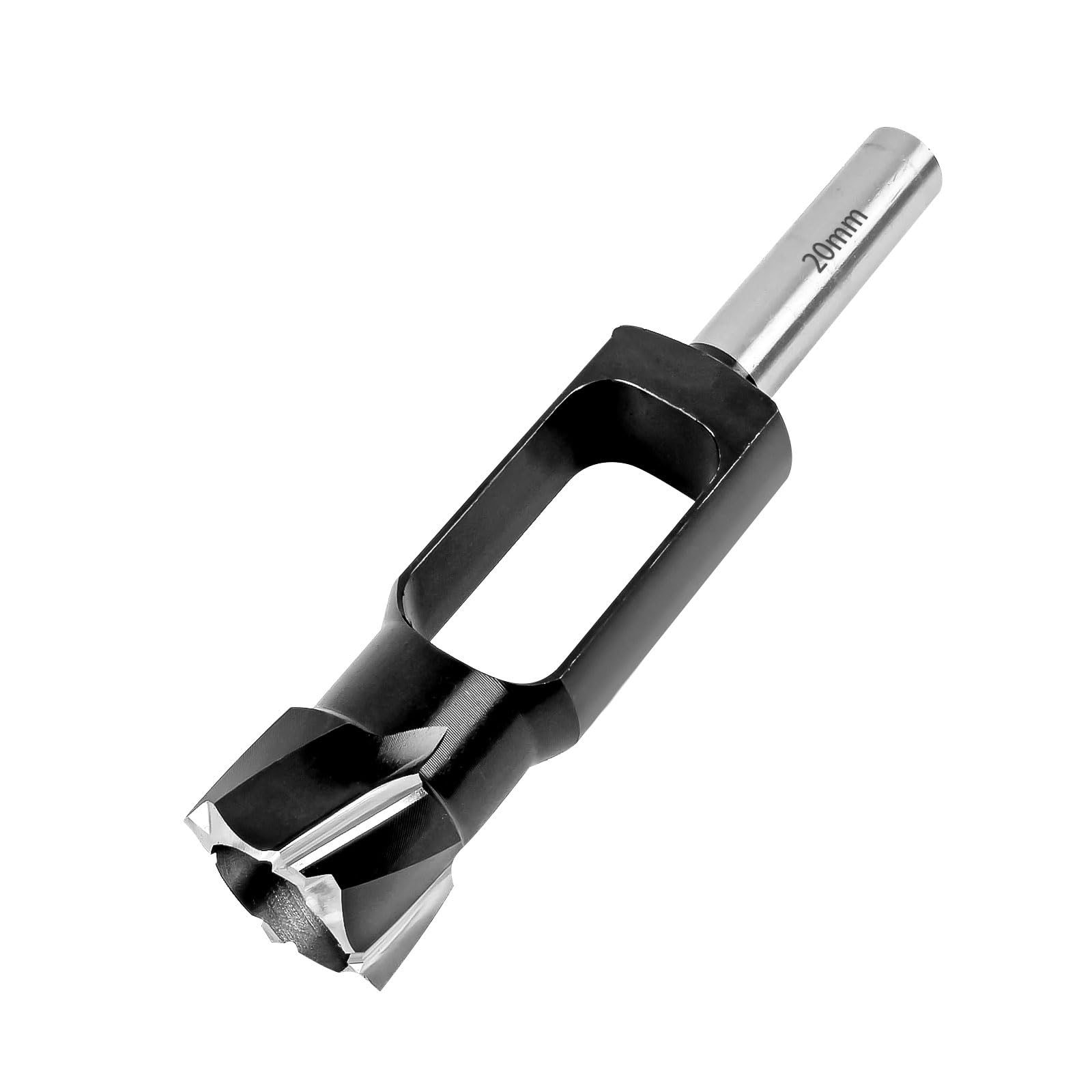 Dowel Plug Cutter Tenon Drill Bit, Wood Plug Hole Cutter, Tenon Dowel Deep Plug Drill Woodworking Cutter, Tapered Sealing Plug Cutter 13mm Shank for Furniture Making (20mm)