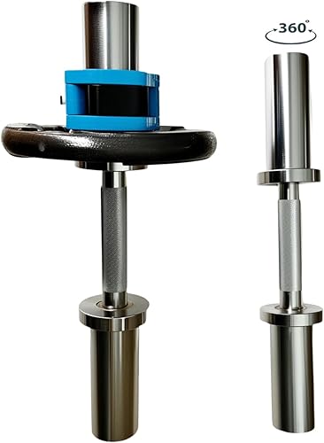 Miniatura 5 de Dumbbell Handles with 2 Pairs of collars clips, Olympic Loadable Dumbbell Bars, 16 Inch Dumbbells Bars for Home Gym, Weightlifting, Strength