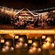 Romwish LED Lichterkette Außen 30M, Dimmbar & Wetterfest IP44, G40 Glühbirnen Warmweiß, Anschlussfertig für Garten, Balkon, Terrasse, Party