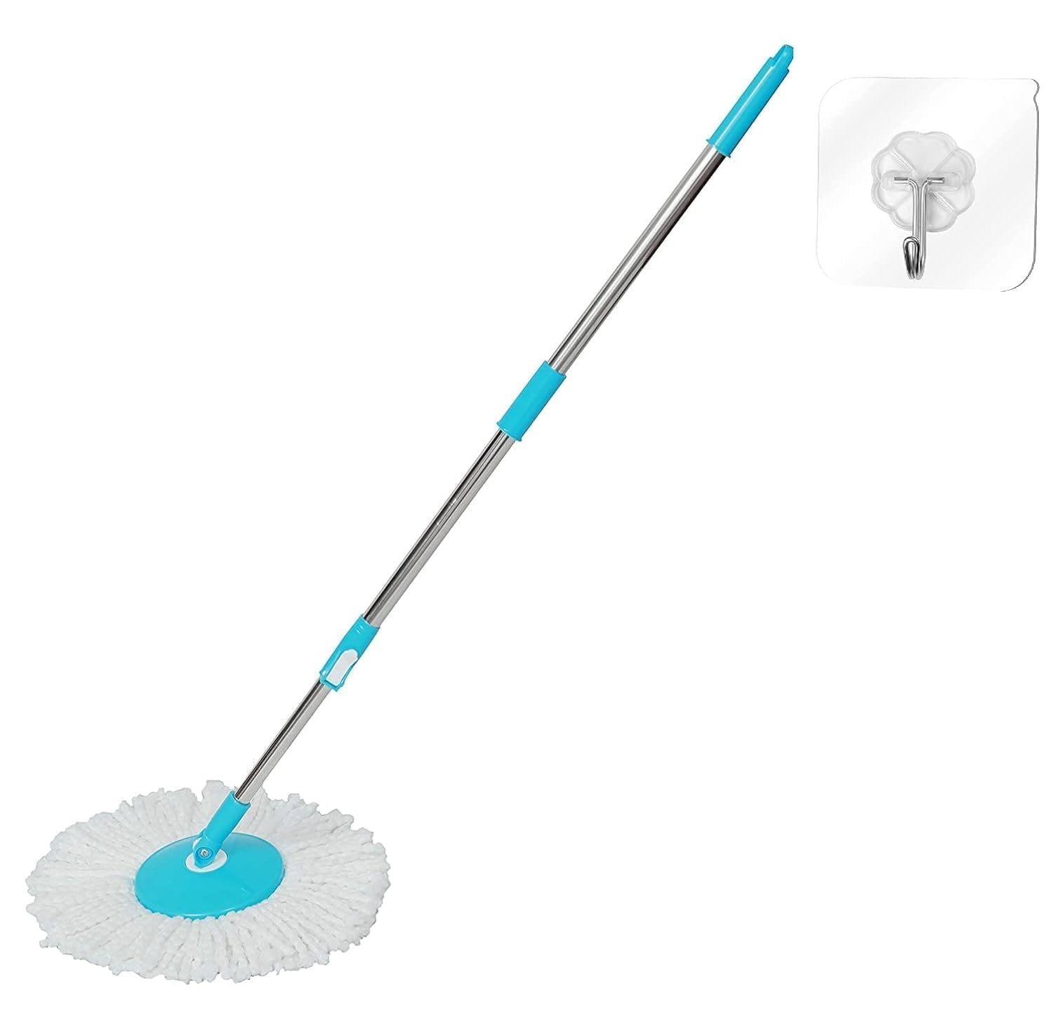 TORSTEN Stainless Steel Milton 42-Inch Mop Stick Adjustable Rapid-Change Handle Ideal For Industrial Household Floor Cleaning With 10-Inch Mop Plate (Random Color) 16% Off (B0D9JQ6QC8) Amazon Price History, Amazon Price Tracker