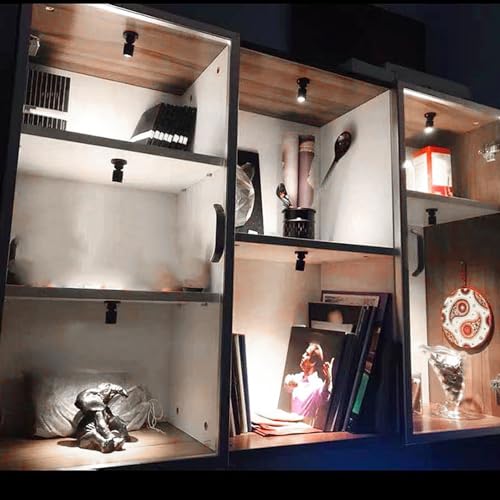 Focos LED de disco regulables con montaje en superficie ajustable para vitrina 3
