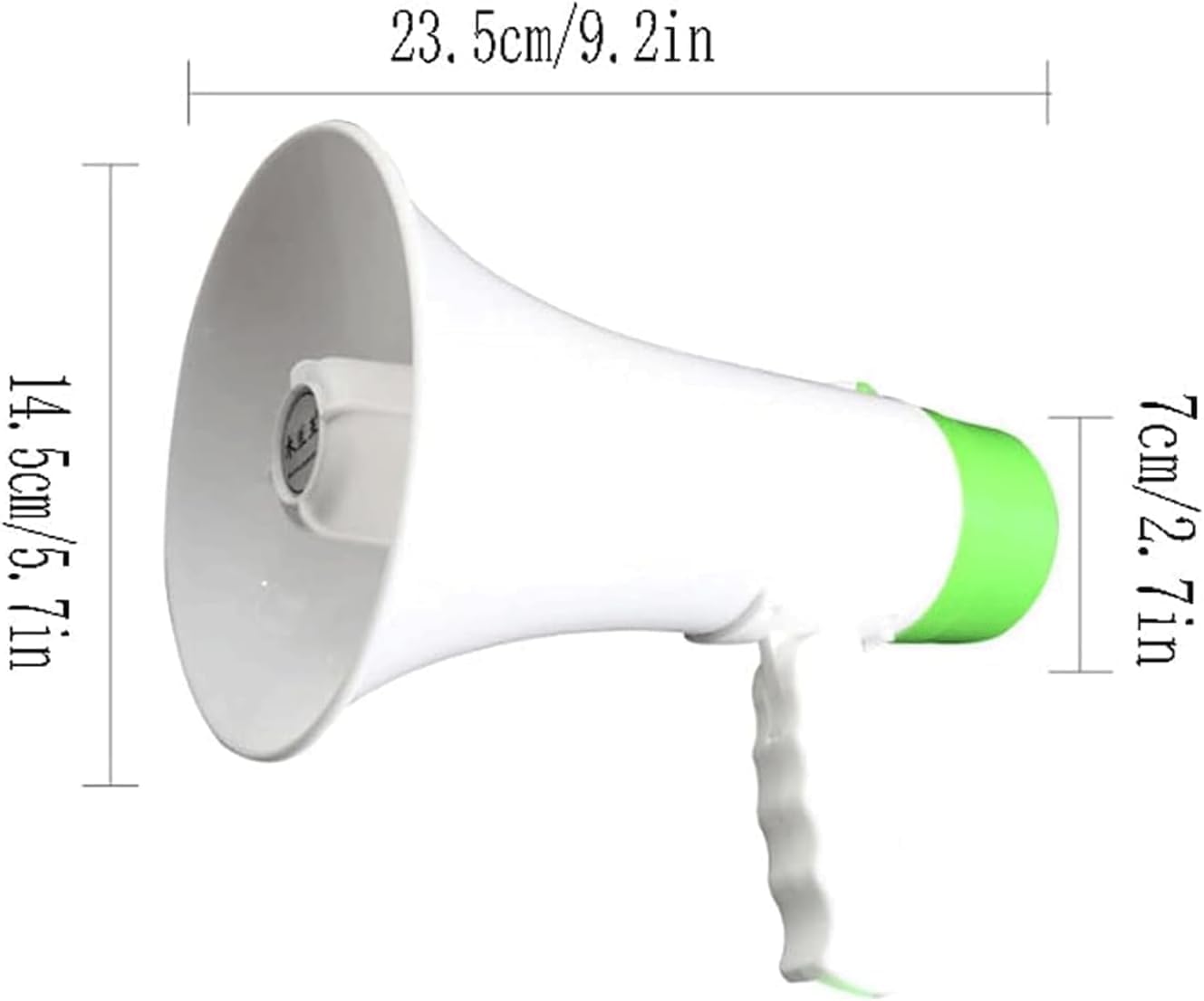 Cheerleading Megaphone Speaker Hand Megaphones 5w Portable Megaphone Speaker Foldable Handle Loudspeaker Lightweight Bullhorn Speaker Safety Drills Bullhorn