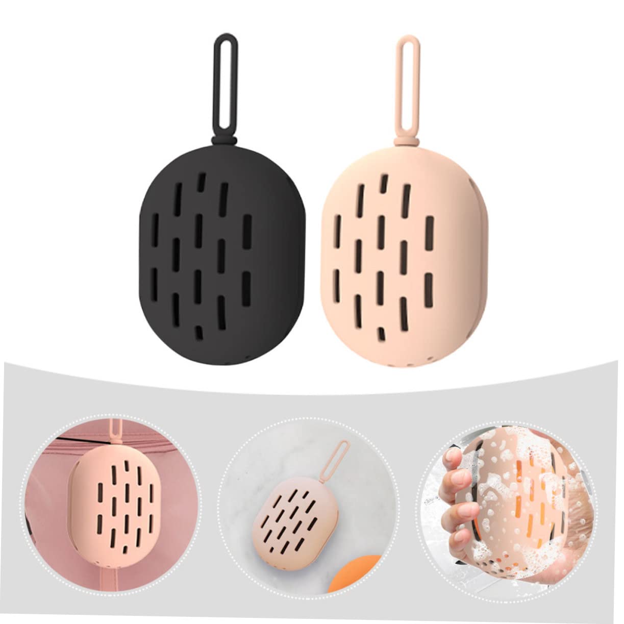 Beaupretty 6piezas Organizador De Esponjas De Maquillaje De Silicona Estuche Práctico para Esponjas para Dama y De Belleza