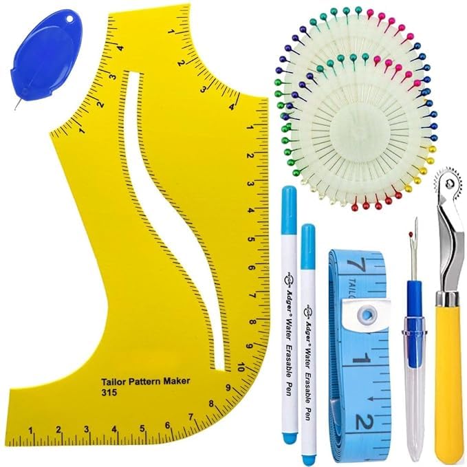 NTGS Sewing Tools Kit Professional Sewing Pattern Making Kit, French ...