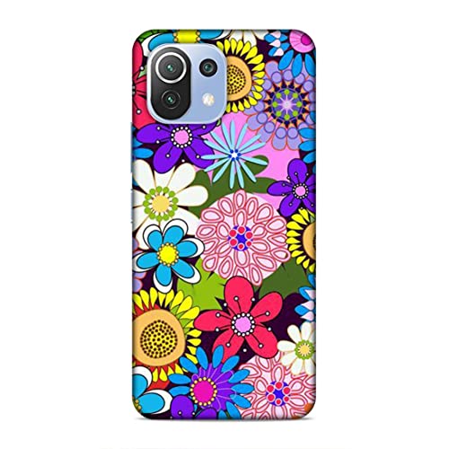Image of Printed Mobile Back Hard Case Cover for Xiaomi Redmi 11 Lite /Xiaomi Redmi 11 Lite 5G / Xiaomi 11 Lite NE 5G | Multi Flower, Colourful Flower, A-2182