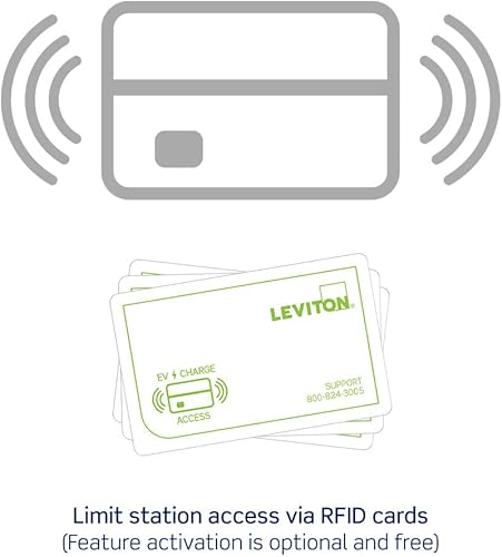 Miniatura 9 de Leviton Cargador inteligente de nivel 2 para vehículos eléctricos con Wi-Fi, 48 amperios, 208240 VAC, salida de 11.6 kW, cable de 18 pies, estación
