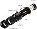 3 Pack Zoomable Long Range Red Hunting Light Flashlight Torch with Clip for Hunting, Detection, Night Observation - Black