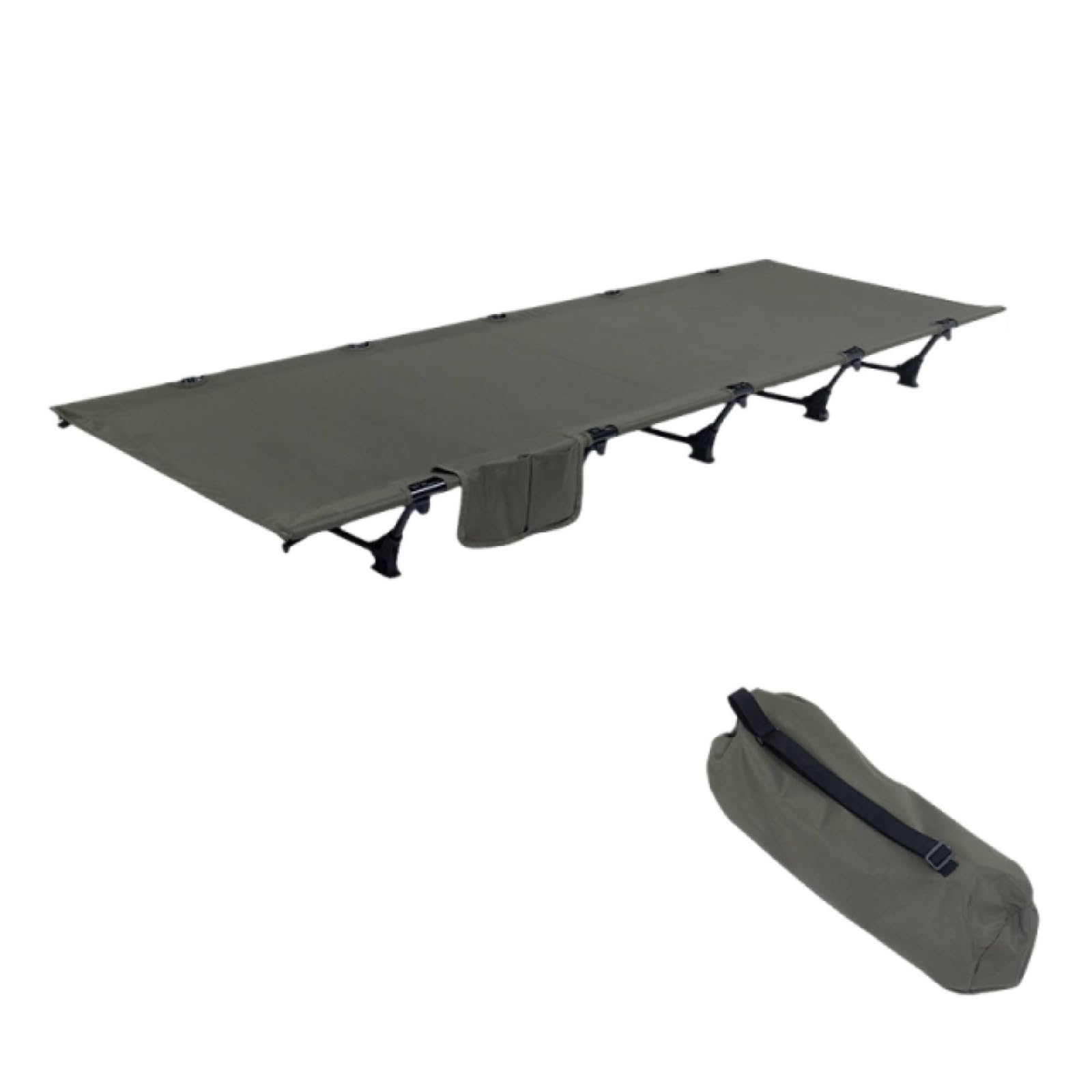 Lit de camp portable en aluminium pour oublier l'inconfort des nuits
