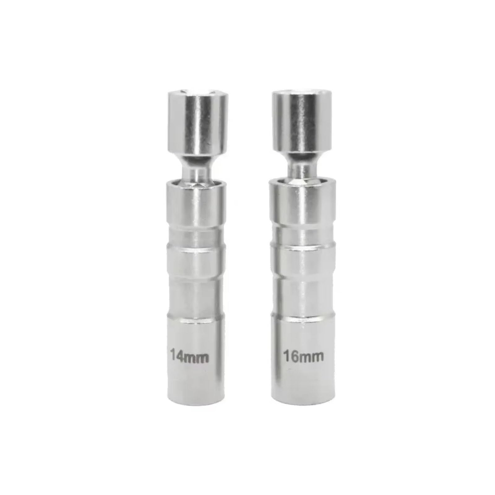 Llave Bujias Imán Automotriz De 14mm 16mm para Bujía Llave Inglesa Herramienta De Extracción Manguito De Llave Inglesa De Vela Giratoria(1set)